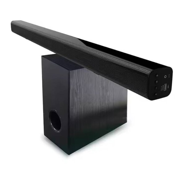 Mini Home Theater Soundbar 80W Output BT 5.0 & AUX Input with 5.25" subwoofer and multiple inputs