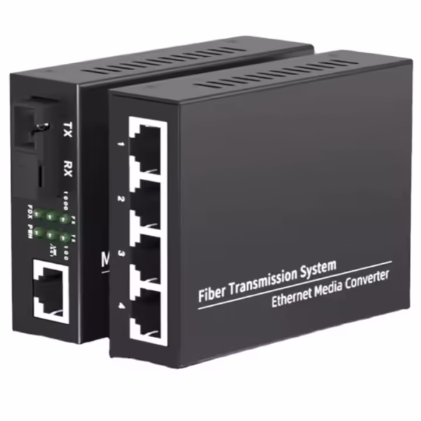 Industrial-grade fiber media converter with extended temperature range for harsh environments