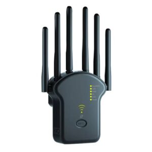 WiFi Signal Booster Dual Band 1200Mbps Range Extender 6 Antennas