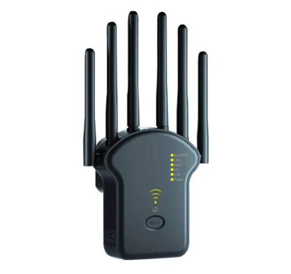 WiFi Signal Booster Dual Band 1200Mbps Range Extender 6 Antennas