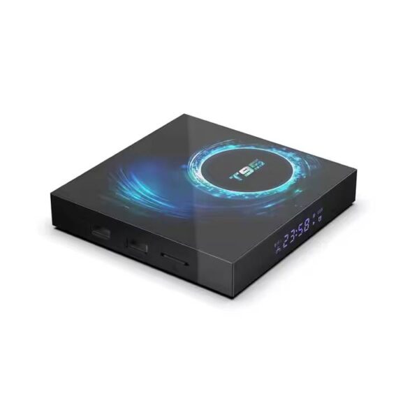 Android TV Box H616 Mini Plus Max with sleek design and ports