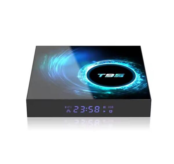 Android TV Box H616 Mini Plus Max with sleek design and ports