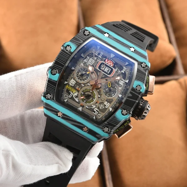 New generation sports hollow design business watch modern sports machinery wind quartz small three-disc craft watch - Image 8