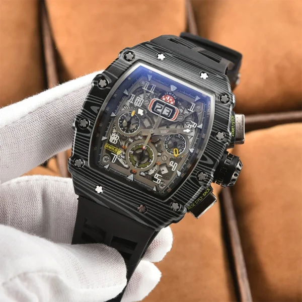 New generation sports hollow design business watch modern sports machinery wind quartz small three-disc craft watch - Image 11