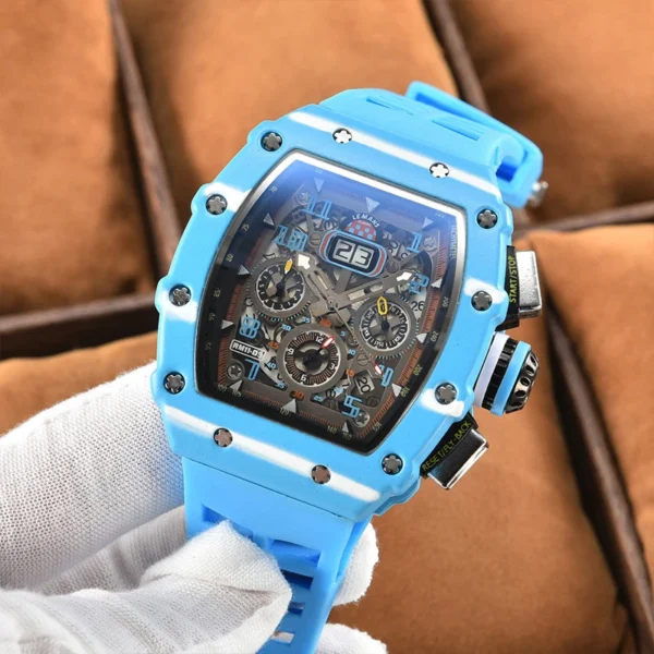 New generation sports hollow design business watch modern sports machinery wind quartz small three-disc craft watch - Image 10