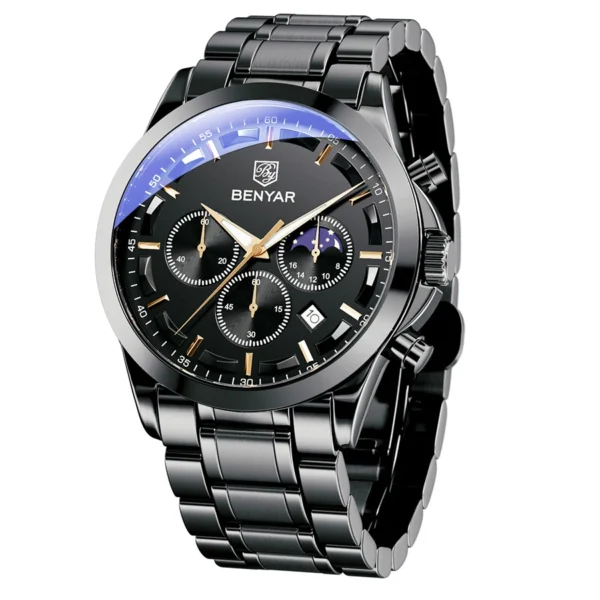 SAPPHERO Men's Luxury Business Watch Tough Stainless Steel Men's Watch Sports Waterproof Watch Workplace Men's Gift Wrist Watch - Image 9