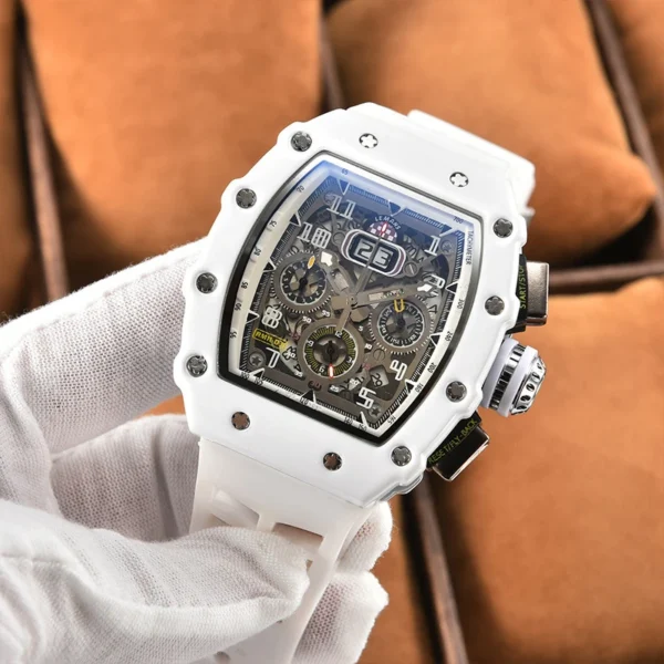 New generation sports hollow design business watch modern sports machinery wind quartz small three-disc craft watch - Image 6