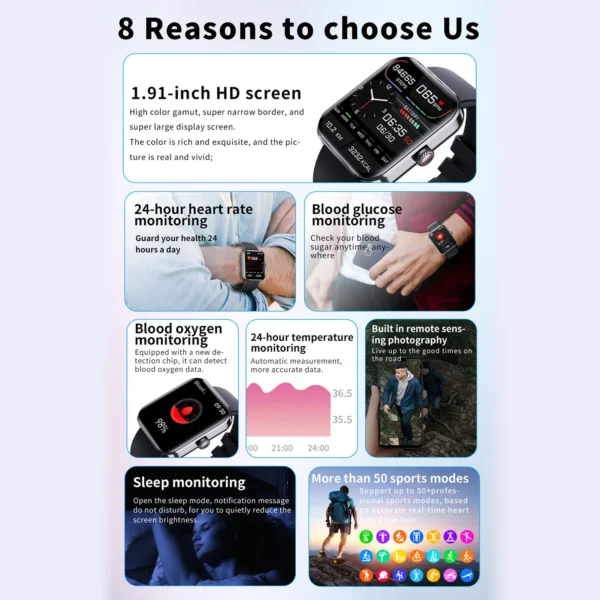 Ai Sports Touchscreen Smartwatch BT 5 Calling & Fitness Tracker - Image 5