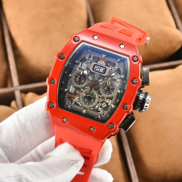 New generation sports hollow design business watch modern sports machinery wind quartz small three-disc craft watch - Image 9