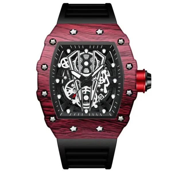 Curved Mirror Sports Wristwatch Domineering Barrel Men Watch - Image 11